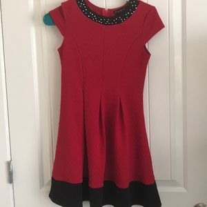 Girls red dress size 10